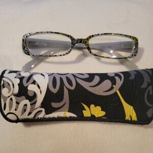 Vera Bradley Readers Reading Eyeglasses JACKIE Baroque Pattern +1.75